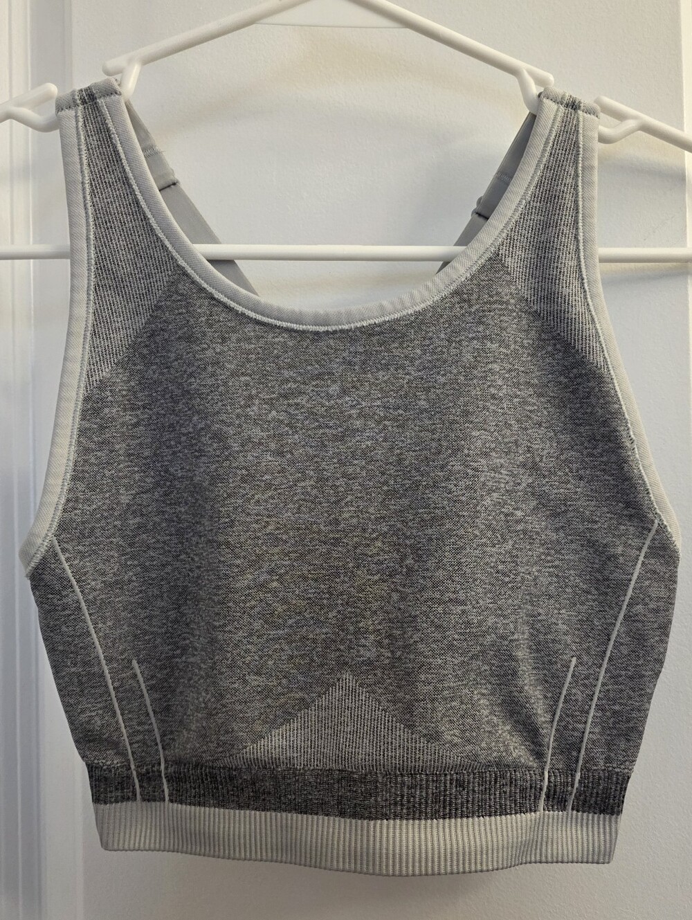 Spanx Seamless Sculpt Cloudy Grey Sports Bra - Sz S